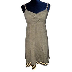 Bebop Women's Sundress size Medium Brown Yellow